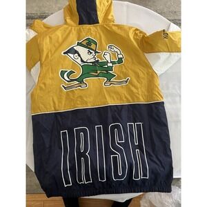 NWOT Notre Dame Fighting Irish Mitchell & Ness  Windbreaker Jacket Size M